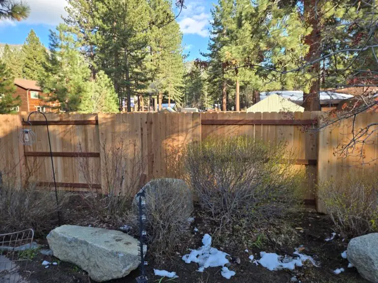 Cedar Fence Installation in South Lake Tahoe