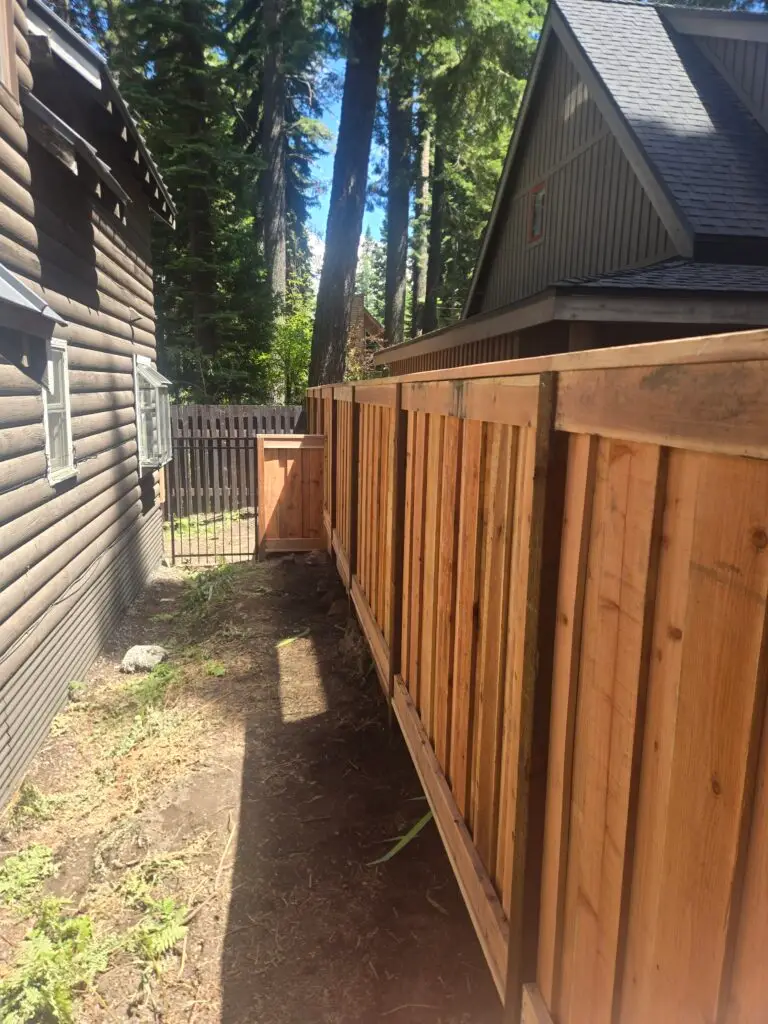 Fence Replacement in Tahoe Pines — CA County